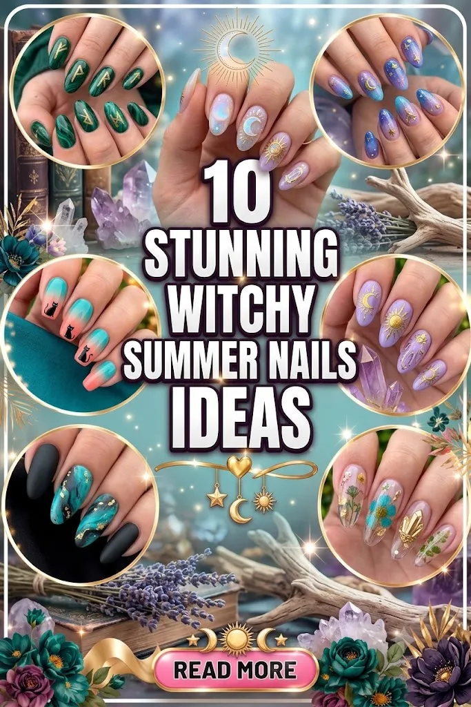10 Stunning Witchy Summer Nails Ideas.