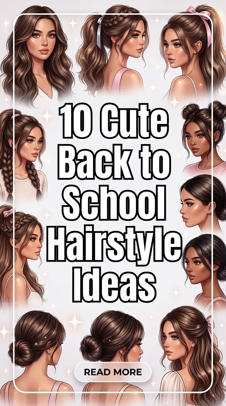 10 Cute Back to School Hairstyle Ideas.