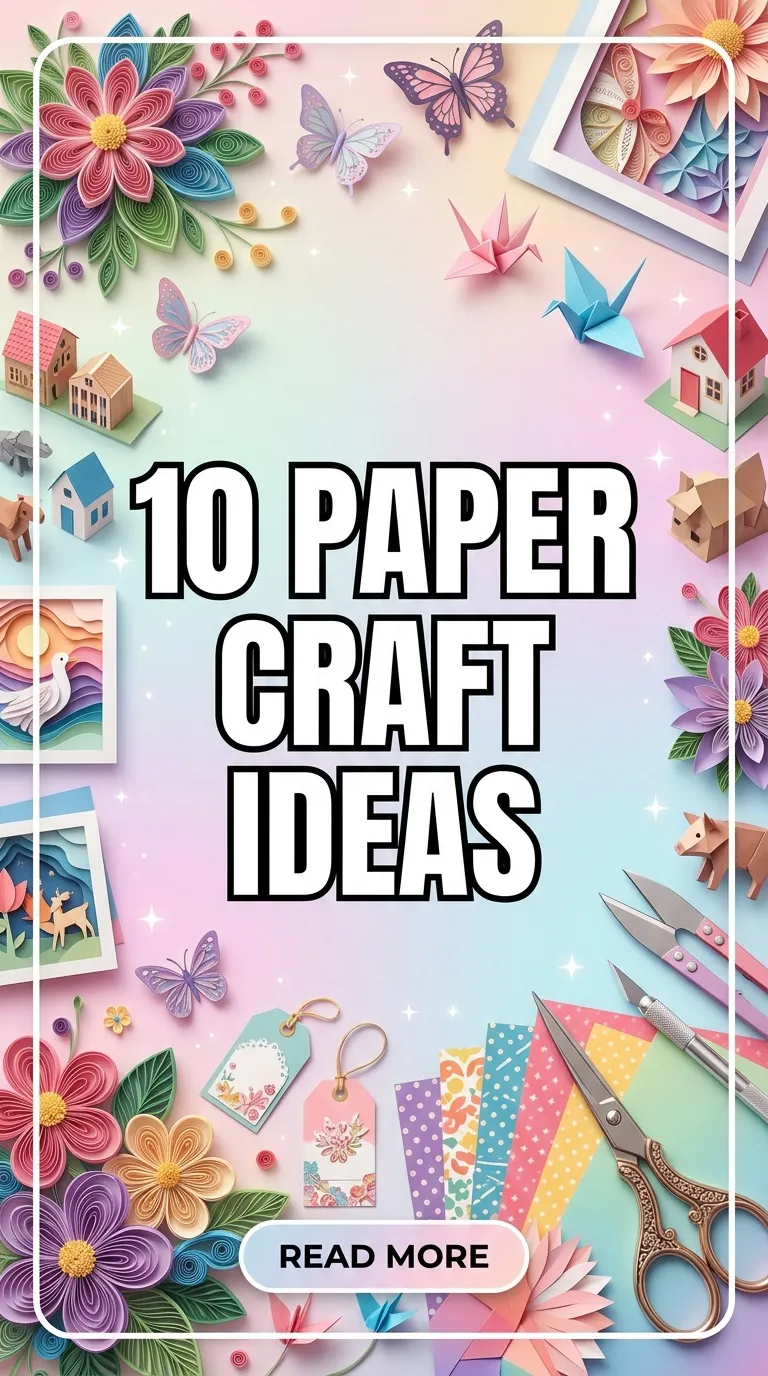 10 Paper Craft Ideas: 10 Creative Projects to Try Today