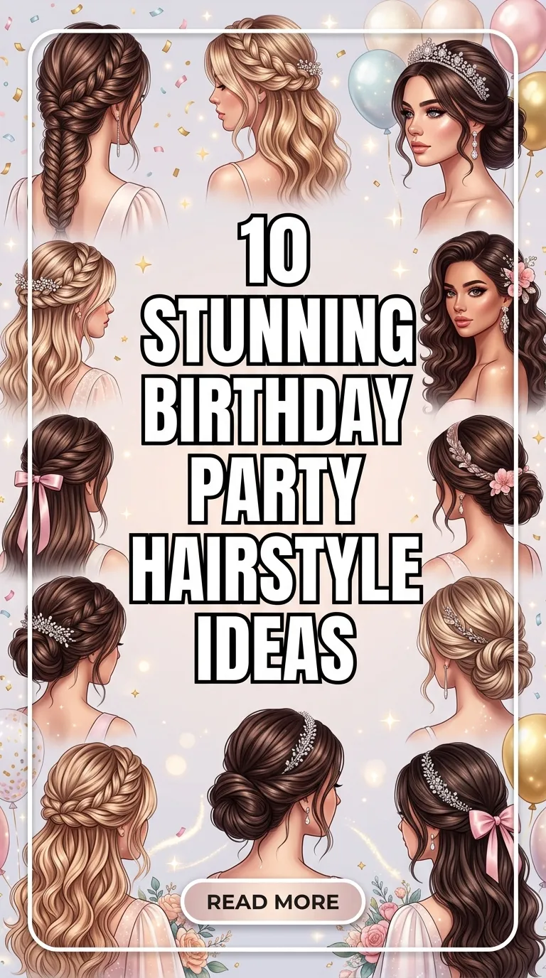 10 Stunning Birthday Party Hairstyle Ideas for Your Special Day
