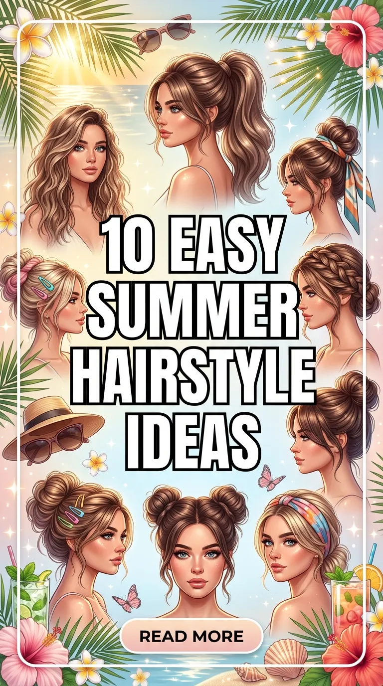 10 Easy Summer Hairstyle Ideas