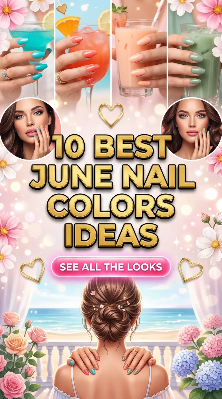 10 Best June Nail Colors Ideas: